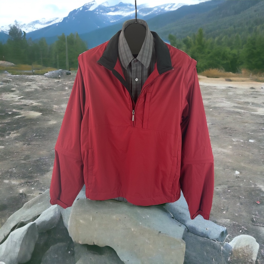 Walter Hagen Pullover 1/4 zip Convertible Jacket L